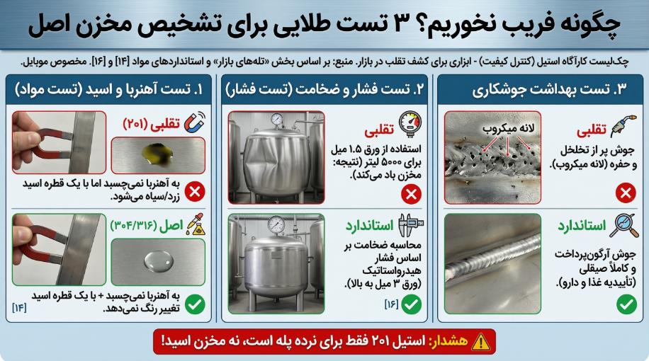 چگونه در خرید تجهیزات استیل کلاه سرمان نرود؟