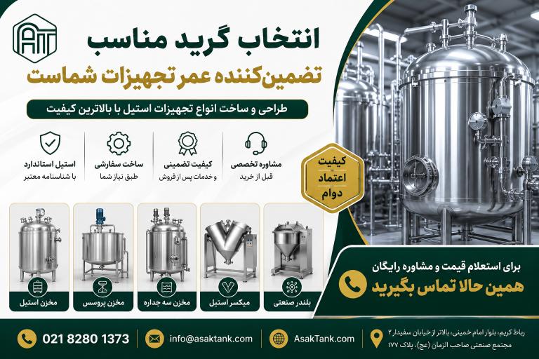 انتخاب گرید مناسب، تضمینکننده عمر تجهیزات شماست