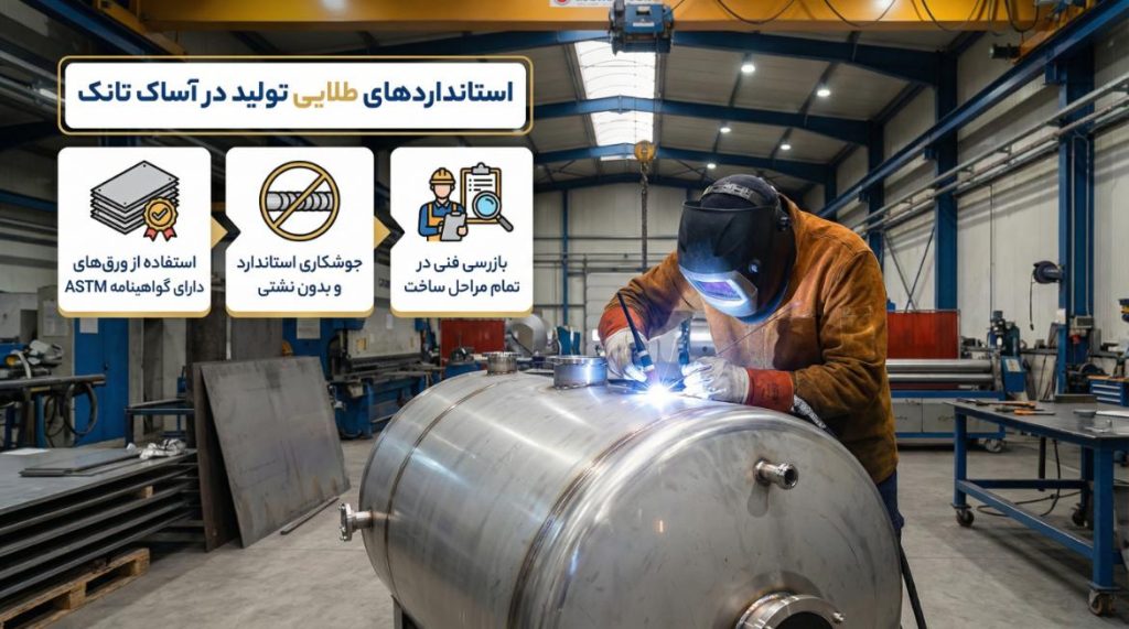 فرآیند کنترل کیفیت و نگهداری از مخزن ذخیره استیل
